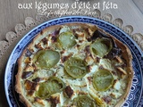 Tarte légère aux légumes d'été et à la feta