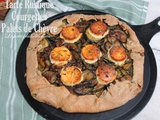 Tarte rustique aux courgettes et aux palets de chèvre