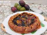 Tarte rustique aux deux prunes