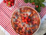 Tarte sans croute aux fraises