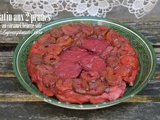 Tatin aux 2 prunes au caramel beurre salé