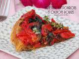 Tatin de poivrons et oignons rouges