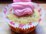 Cupcakes vanille-framboises du jardin