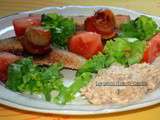 Salade estivale et ses toasts