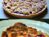 Tarte crumble aux framboises du jardin