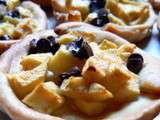 Tartelettes aux pommes et pépites de chocolat noir