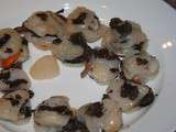 Carpaccio de St Jacques aux truffes