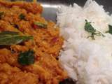 Dahl tadka de lentilles corail