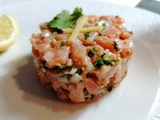 Tartare de saumon à l’huile d’argan