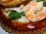 Vol au vent de la mer, langoustines, crevettes, moules et chanterelles