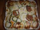 Gratin courgettes chèvre