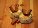 Oeufs de cailles cocotte foie gras