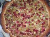 Tarte rhubarbe groseilles