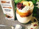 Verrine sucrée Vegan avec Ecomil