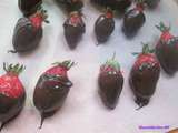 Fraises au chocolat