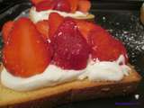 Tartines briochées fraises mascarpone