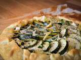 Tarte Courgettes Camembert et herbes de provence