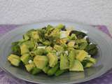 Salade avocat - asperges - citron