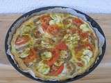 Tarte aubergines - courgettes - mozzarella 2aux épices