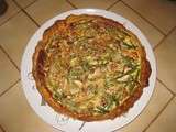 Tarte haricots verts / jambon cru / kiri