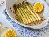 Asperges rôties à l'ail et au piment d'Espelette