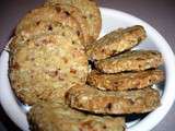 Biscuits apéritifs aux flocons d'avoine, à l'oignon et au bacon