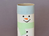 Diy : bonhomme de neige en rouleau de papier-toilette