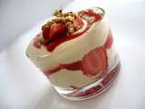 Fromage blanc gourmand aux fraises