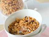 Granola sans gluten {coco-chocolat-amandes}