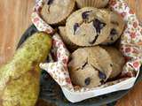 Muffins à l'okara, poire et chocolat {Omnicuiseur}