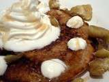 Pancakes à la châtaigne et chantilly maison