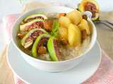 Porridge sans gluten, sans lactose {figues-pommes-amandes}