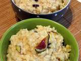 Risotto au gorgonzola et aux figues fraîches