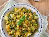 Salade estivale {haricots verts-pommes de terre-courgettes}