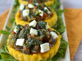 Tartelettes de polenta à la ratatouille