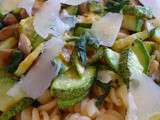 Torsades aux courgettes et aux champignons, mmmh, c'est trop bon