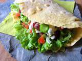 Tortillas de maïs, garniture végétarienne