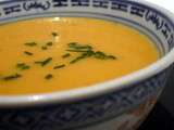 Velouté de carottes au cumin et lait de coco