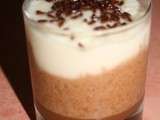 Duo de mousse choco-poire en verrine Préparation