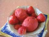 Sorbet a la fraise : Pour 6 personnes