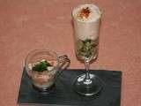 Verrine courgette au curry et chantilly