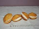 Whoopies au curry chevre frais et basilic