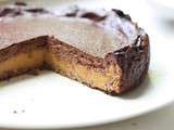 Cheesecake-tarte chocolat-citrouille [vegan]