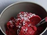 Sorbet aux framboises – sain et rapide