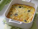 Gratin de courgettes aux olives noires