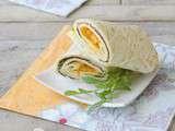 Wraps bresaola, roquette, emmental et mangue