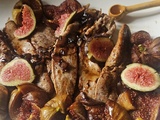 Aiguillettes de canard aux figues rôties