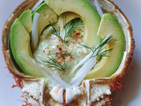 Araignée de mer et mayonnaise d'avocat