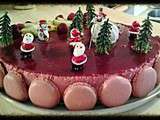 Bavarois de noel aux fruits rouges