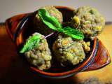 Beignets de lentilles blondes au gingembre et herbes du jardin